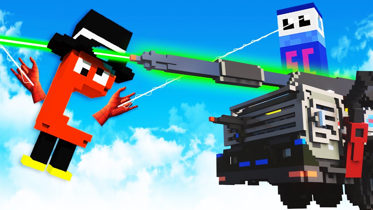 We Fought Giant Laser Tanks with Spiderman Powers in Teardown!