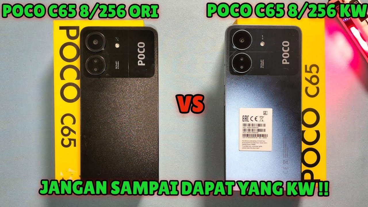 POCO C65 8/256 KW VS POCO C65 8/256 ORI . AWAS YA BANYAK POCO C65 KW HARGA MURAH