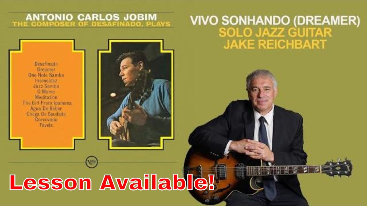 Vivo Sonhando (Dreamer), solo jazz guitar, lesson available
