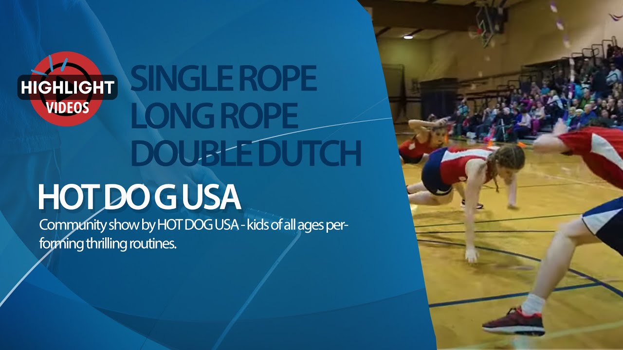 SINGLE ROPE DOUBLE DUTCH LONG ROPE BY HOT DOG USA