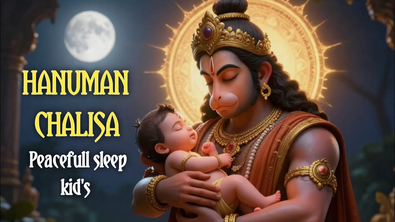 Peaceful Sleep Hanuman Chalisa | Kids Sleep Song | Slowed & Reverb | Deep Relaxation #hanumanchalisa