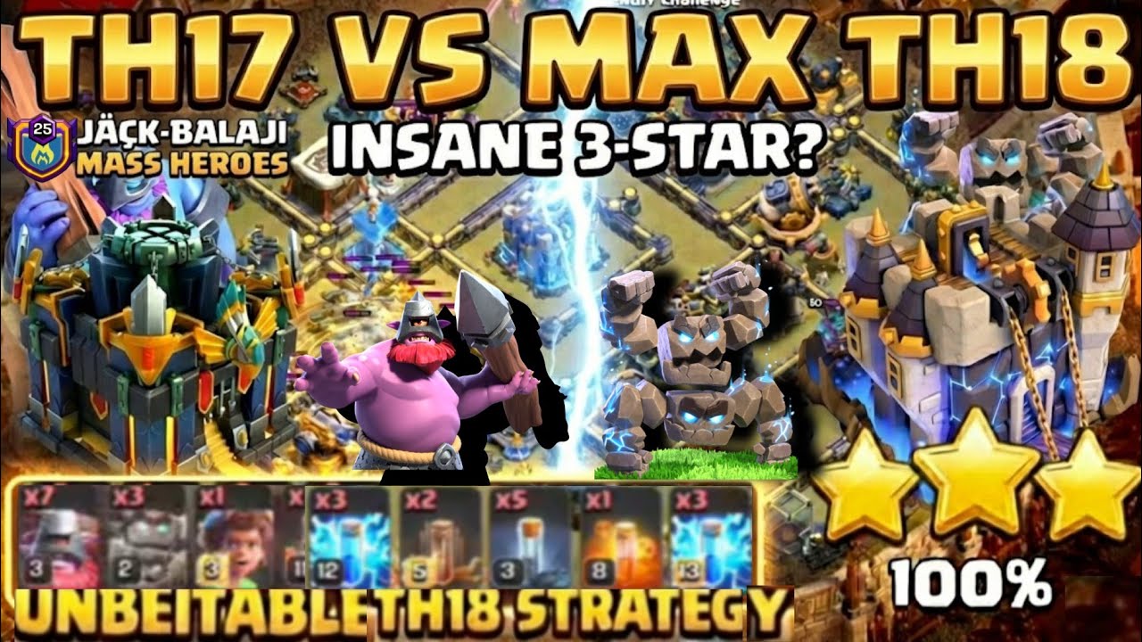 This TH17 War Attack is BROKEN 🤯 MAX TH18 3-Star | CLASH OF CLANS
