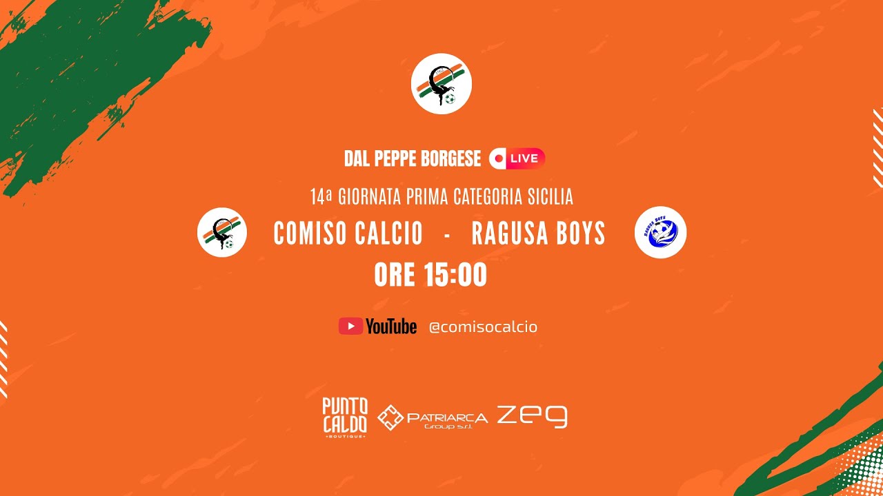 LIVE | Comiso Calcio – Ragusa Boys | 14ª Giornata Prima Categoria Sicilia Girone F 25/26