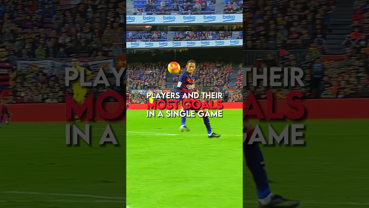 Players and their most goals in a single game | part 1