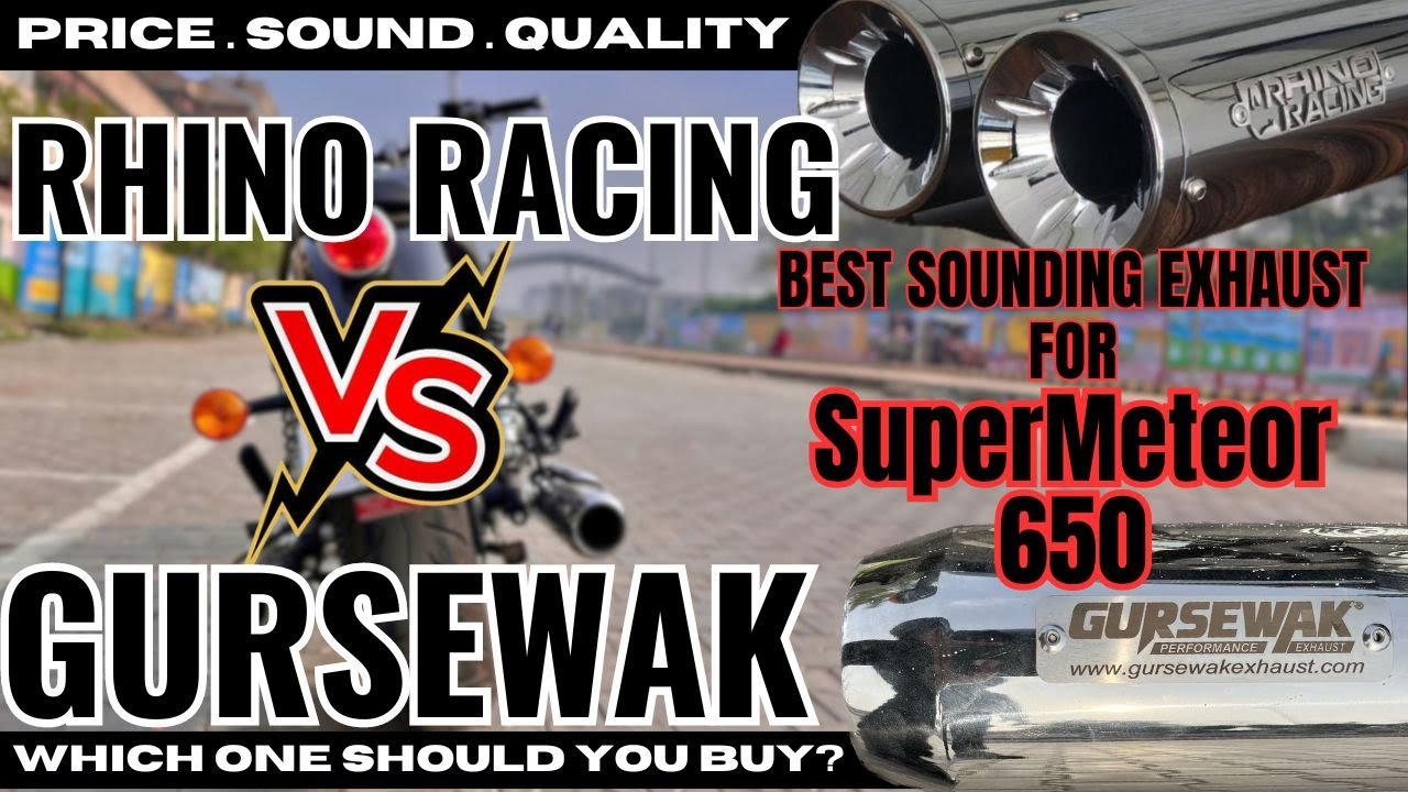 Gursewak VS Rhino Racing for SuperMeteor650-Full Detailed Video #bykology #gursewak #supermeteor650
