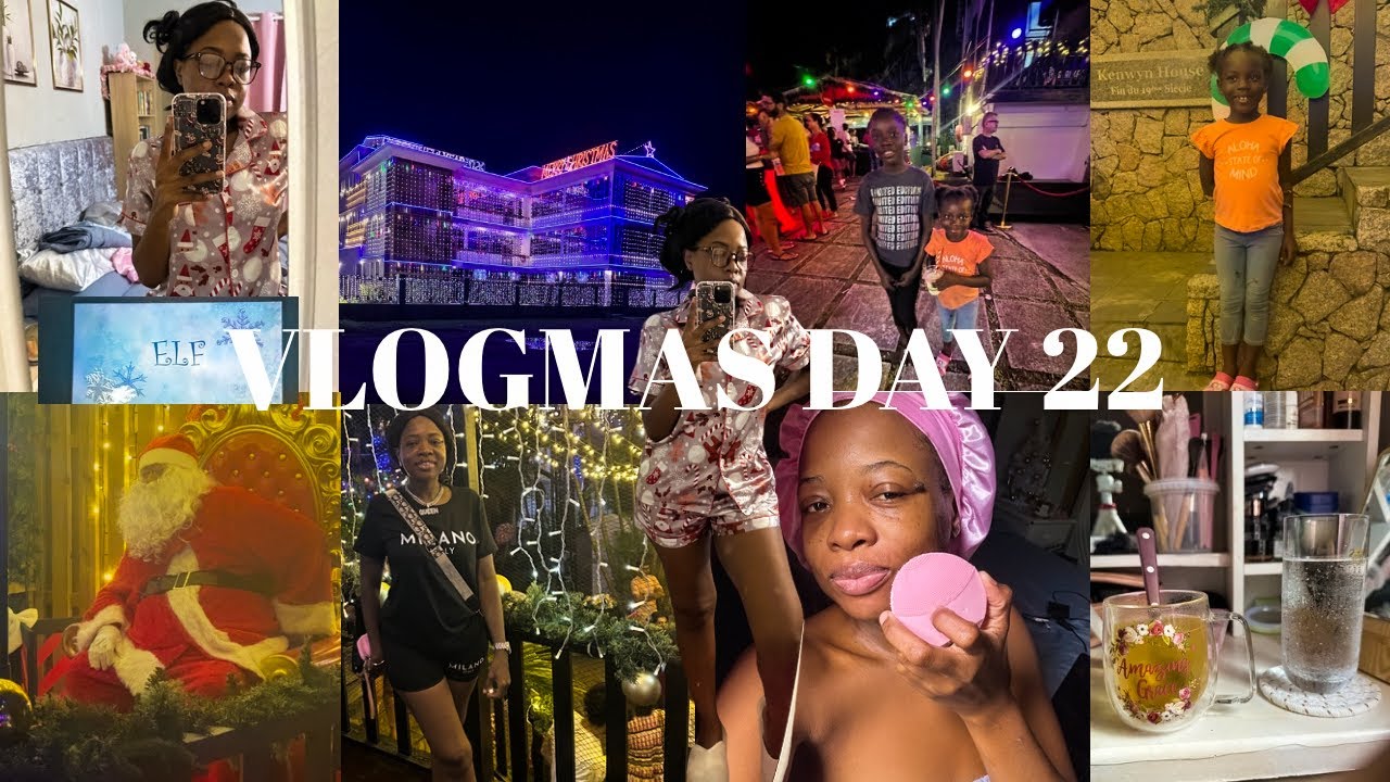VLOGMAS DAY 22: KIDS CHRISTMAS FAIR | SKINCARE ROUTINE | XMAS MOVIE NIGHT ELF | COOKIES N HOT COCOA