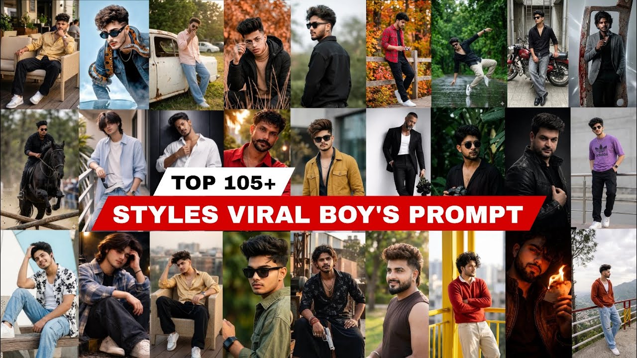NEW🔥 105+ VIRAL BOY'S PROMPT |HOW TO GOOGLE GEMINI PHOTO EDITING | GEMINI EDITING PROMPT 