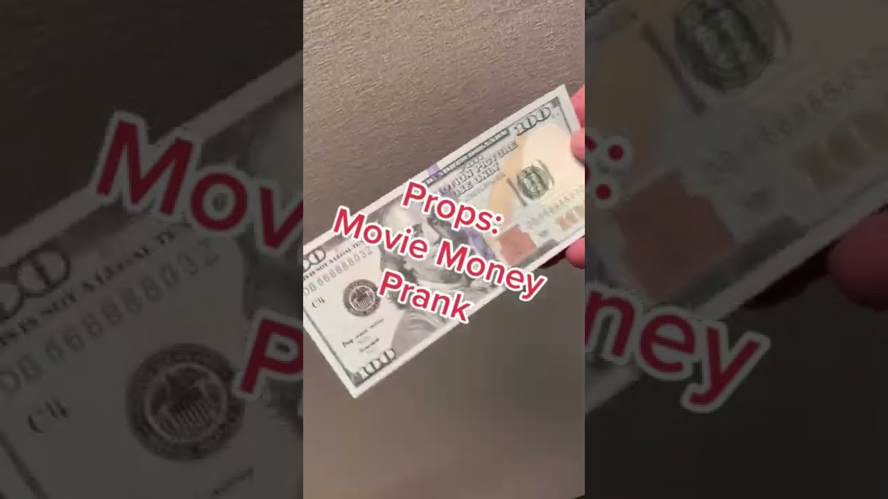 Prop Movie Money Prank #shorts