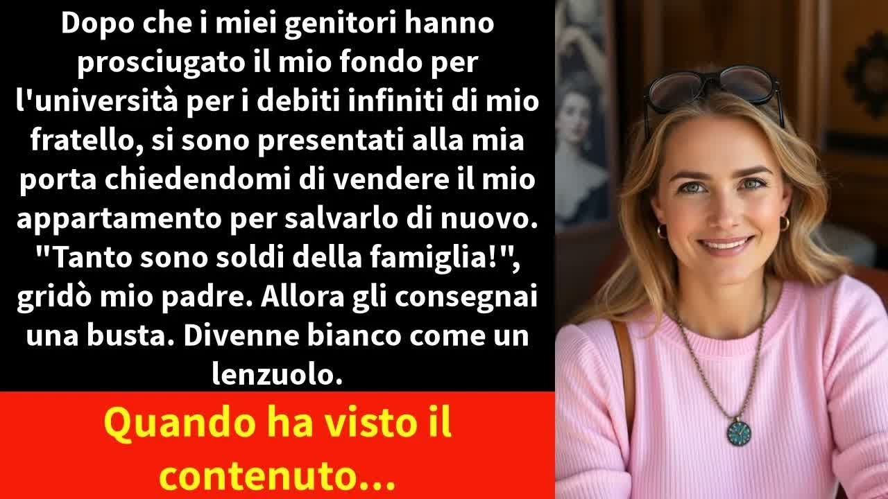 Dopo che i miei genitori hanno prosciugato il mio fondo per l'università per i debiti infiniti d