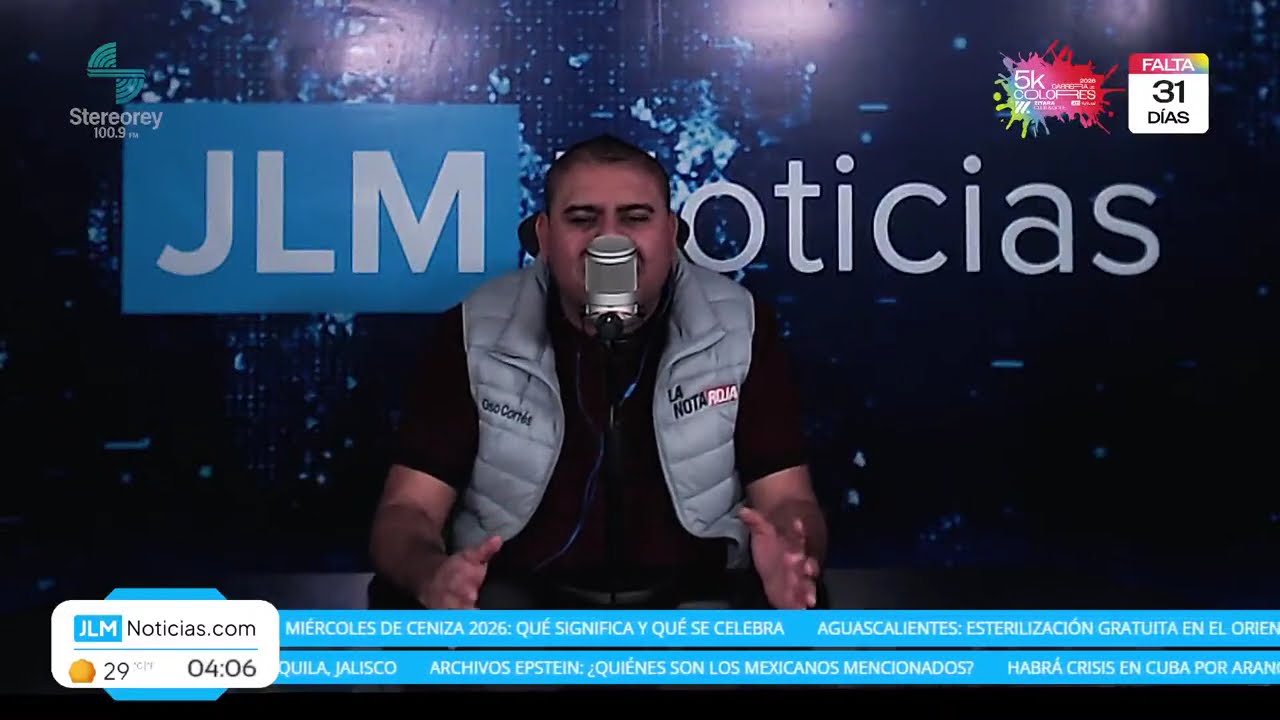 LA NOTA ROJA! con EL OSO CORTÉS Y HÉCTOR ALMEIDA Jueves 19 de Febrero del 2026