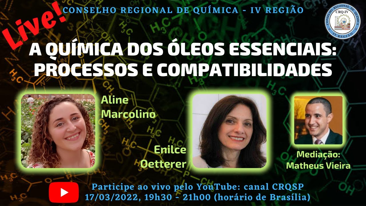 A Química dos óleos essenciais - processos e compatibilidades