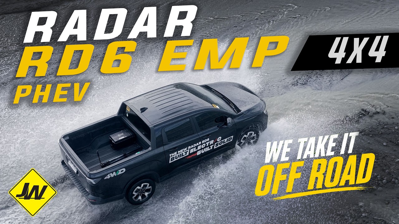 Radar RD6 EMP 4x4 &mdash; Испытываем этот подзаряжаемый гибридный пикап на бездорожье и при форсировани...