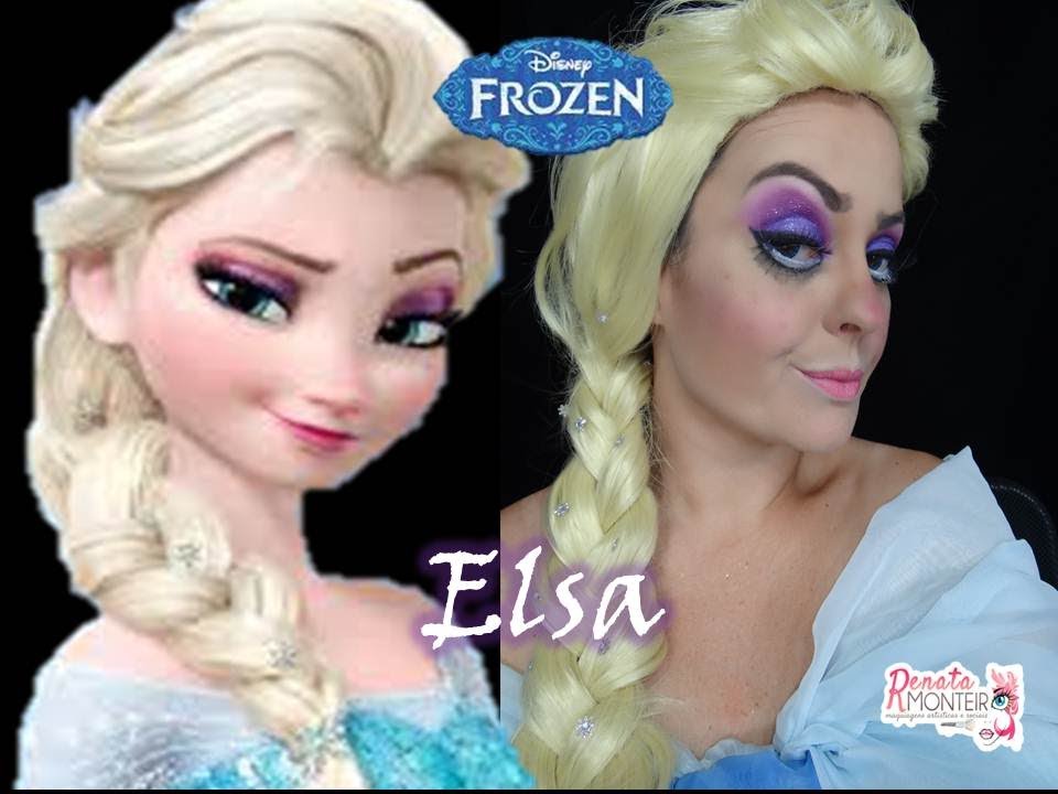 MAQUIAGEM DA ELSA DO DESENHO FROZEN - MAQUIAGEM ARTÍSTICA