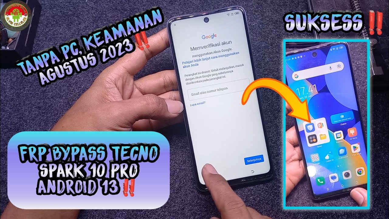 FRP BYPASS TECNO SPARK 10 PRO ANDROID 13 KEAMANAN AGUSTUS 2023 TANPA PC‼️