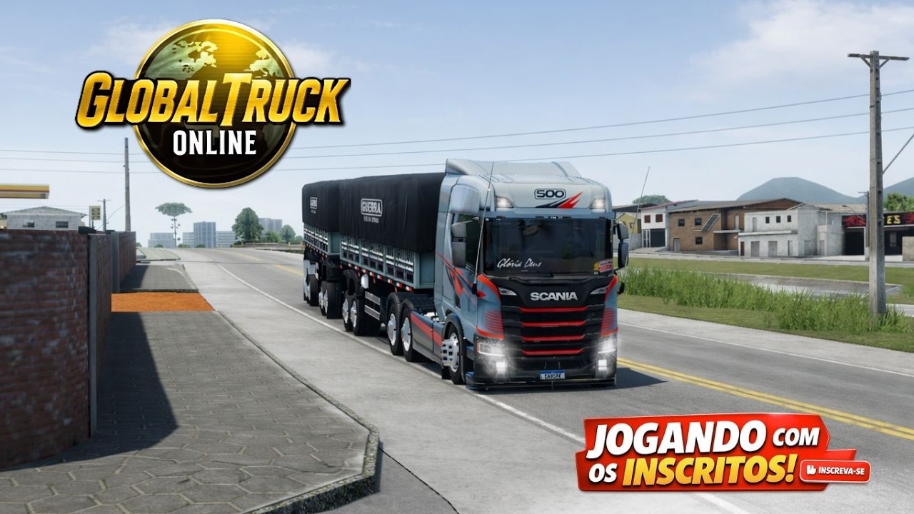 🔴LIVE AOVIVO GLOBAL TRUCK ONLINE 🚛 BORA CURTIR  A SCANIA NOVA  E GANHAR DINHEIRO 😁👍NO JOGO!