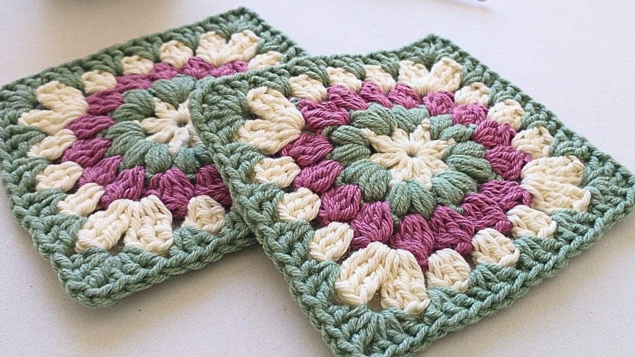 Cómo tejer GRANNY SQUARE #20 a crochet | Ganchillo | Crochet sencillo | TUTORIAL paso a paso