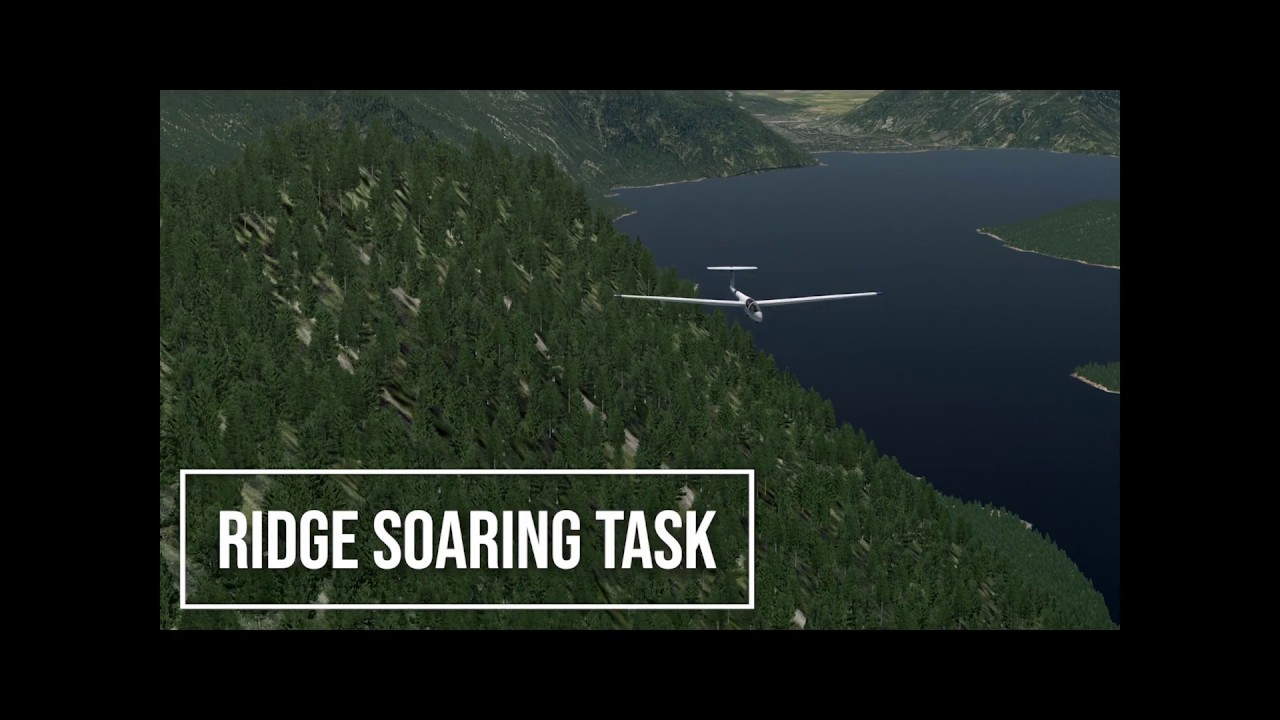 ASK-21 Ridge soaring glider task in British Columbia