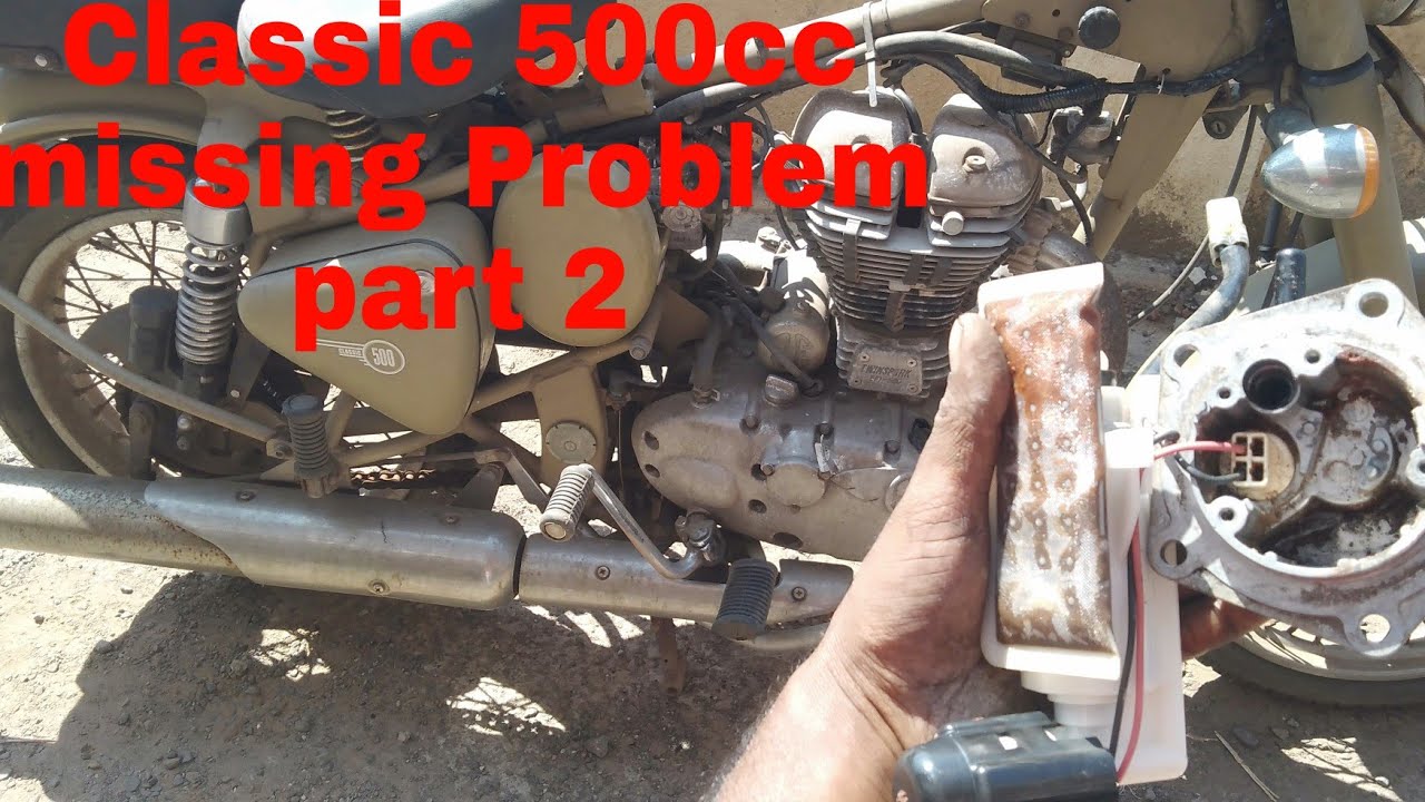R E Classic 500cc missing problem!! Starting problem! how to solve bike sitting tricks hindi