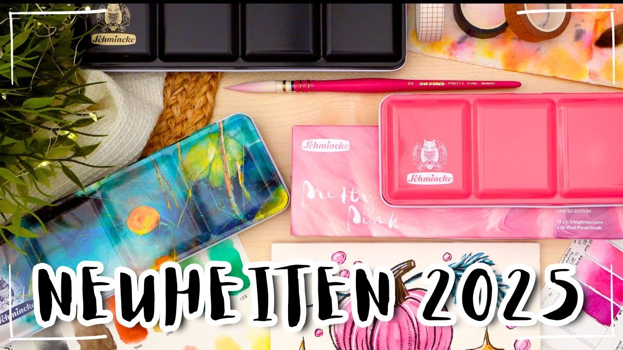 ✨🎨 Schmincke Watercolor Neuheiten - Horadam Pretty Pink - Akademie - Aquarellfarben Herbst 2025