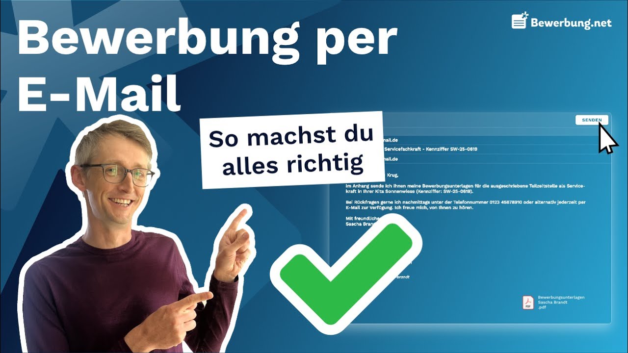 Bewerbung per E-Mail: Anleitung für E-Mail, Inhalt, Dateiformat + KI