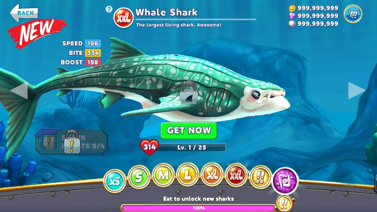 Гигантская китовая акула разблокирована, и вы сможете убить всех акул - Большая акула | Эволюция ...
