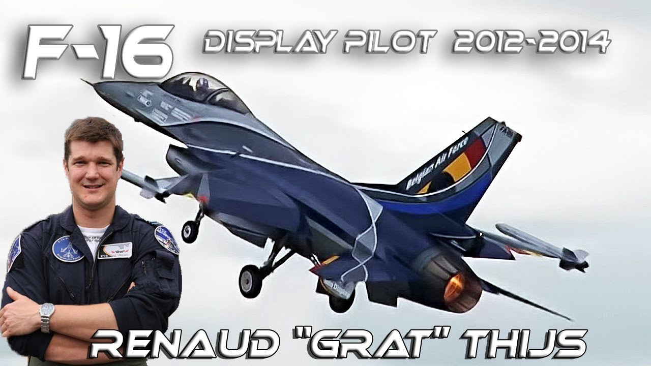 F-16 2012-2014 Renaud "GRAT" Thys  Belgian Air Force F16 Solo Display Pilot 2013-2014 Retro Clip