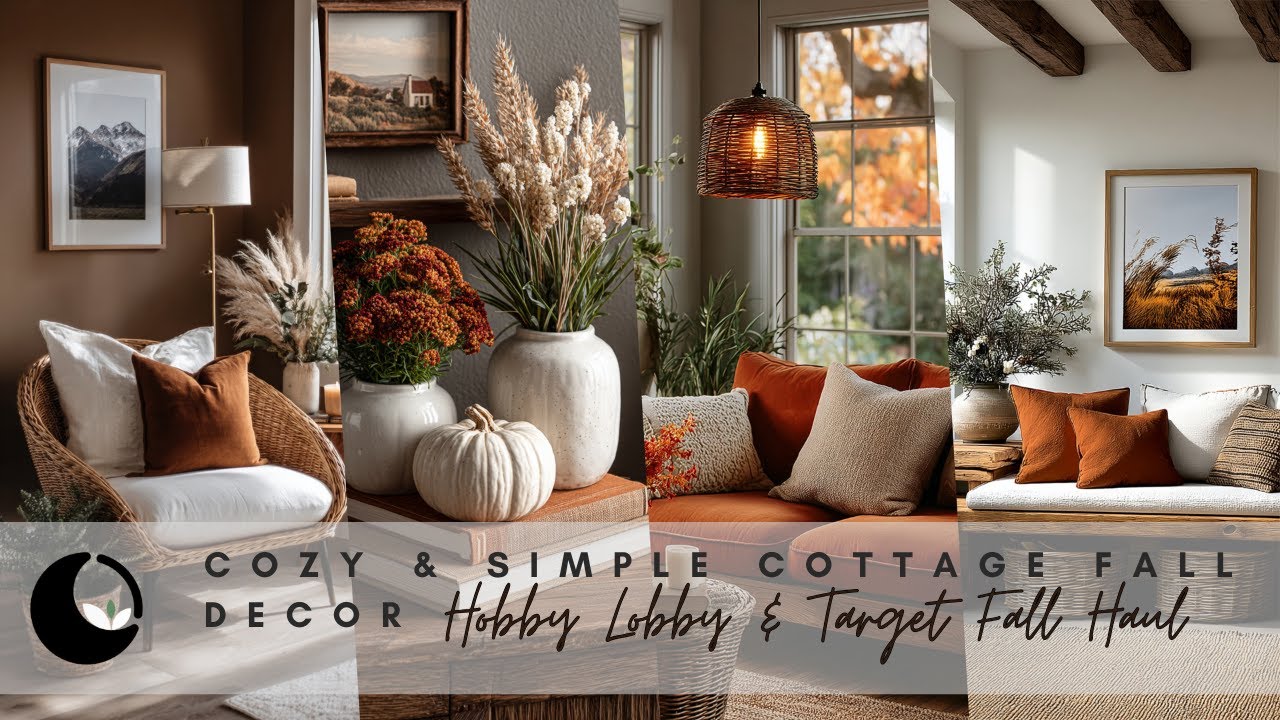 Soft & Simple Cozy Fall Home Decor | Hobby Lobby + Target Cottage Decorating Ideas