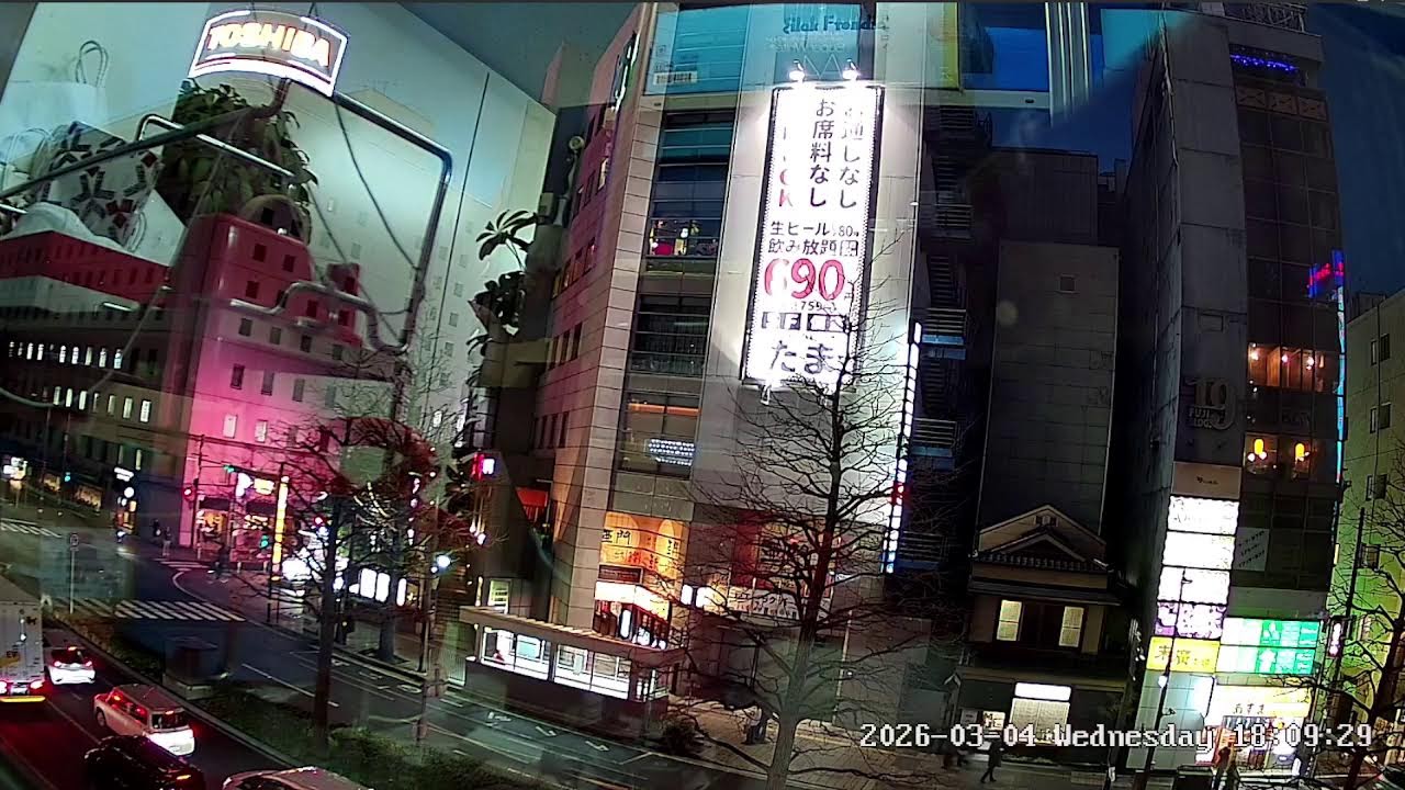 宮城県仙台市青葉区ライブカメラ。Miyagi　Sendai Live camera. World cam.