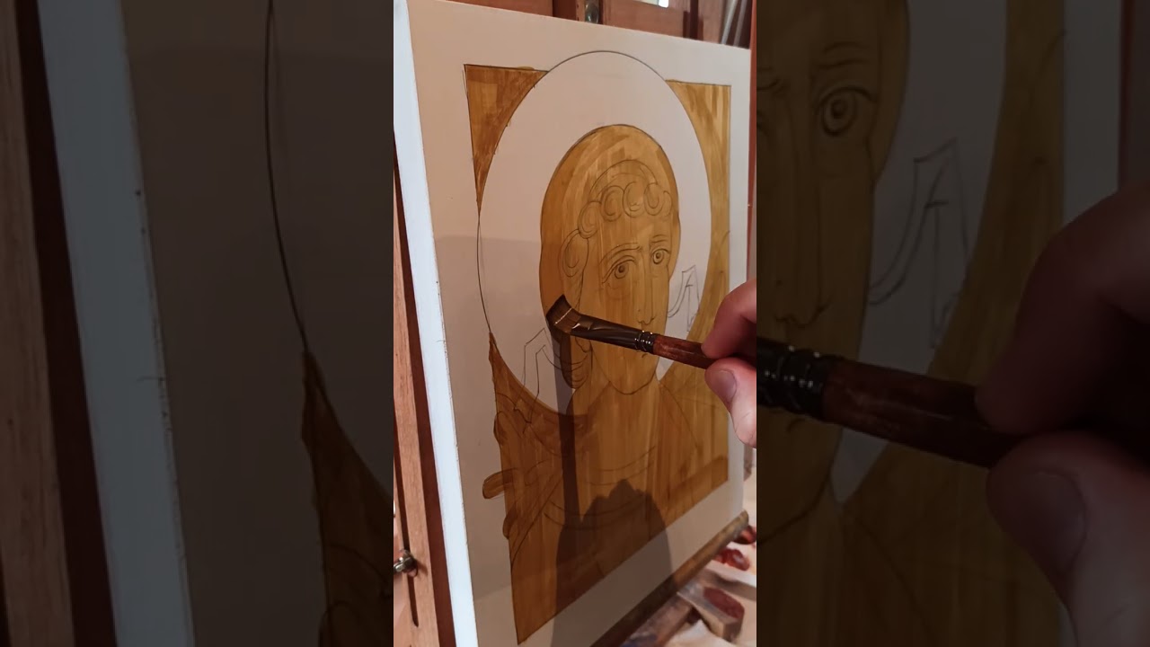 painting archangel Michael. pt.1
