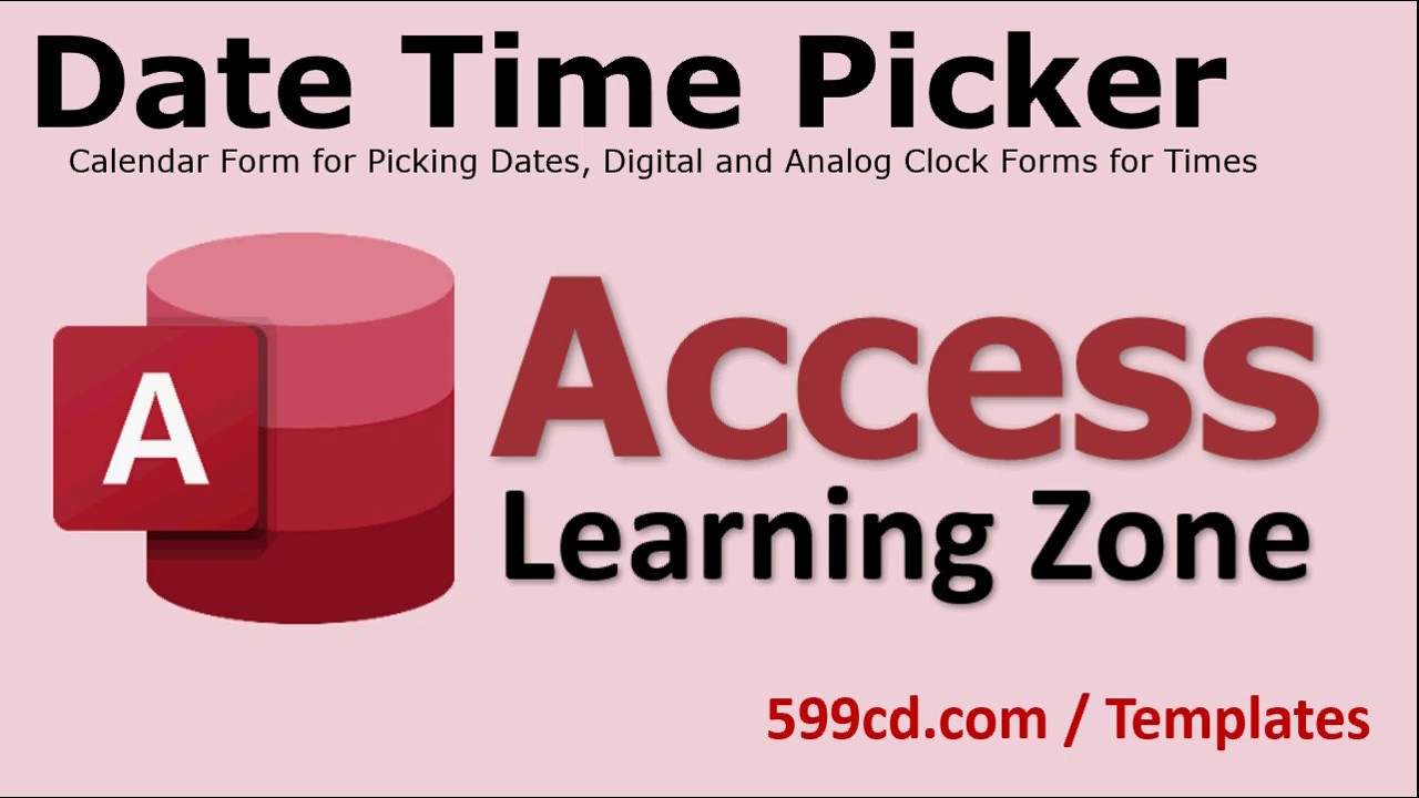 Microsoft Access Date Time Picker with Analog Clock - Introduction and WalkThru of Template