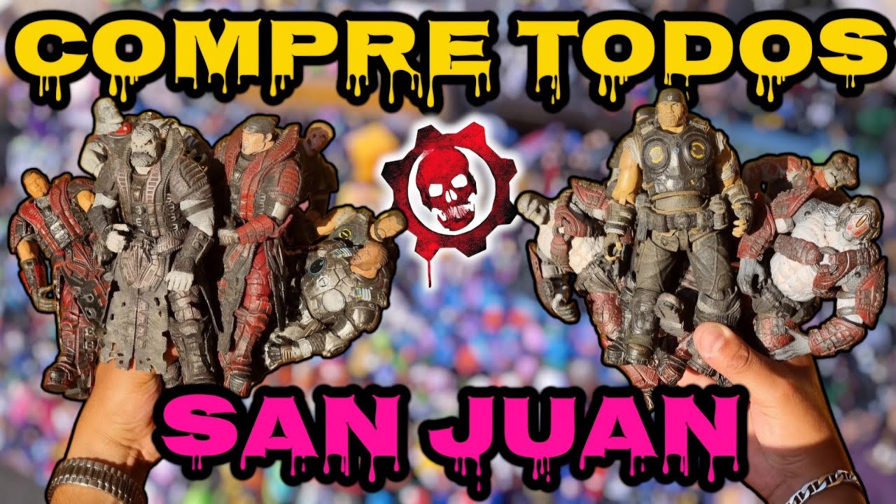 Comprando TODAS LAS FIGURAS de GEARS OF WAR del tianguis de SAN JUAN #gearsofwar #gearsofwar3 #neca