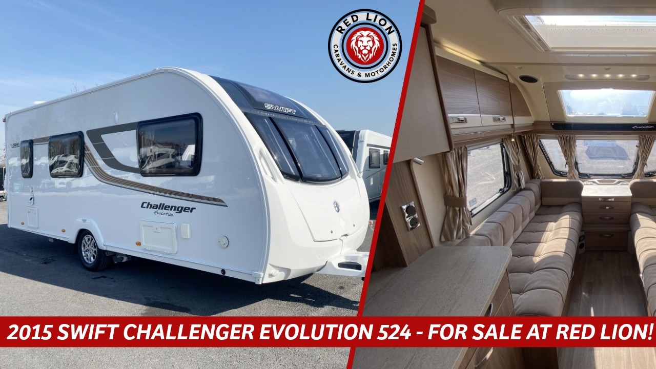 2015 SWIFT CHALLENGER EVOLUTION 524 LUXURY CARAVAN TOUR - FOR SALE AT RED LION!