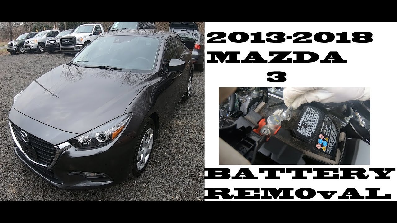Как заменить аккумулятор Mazda 3 2013-2018