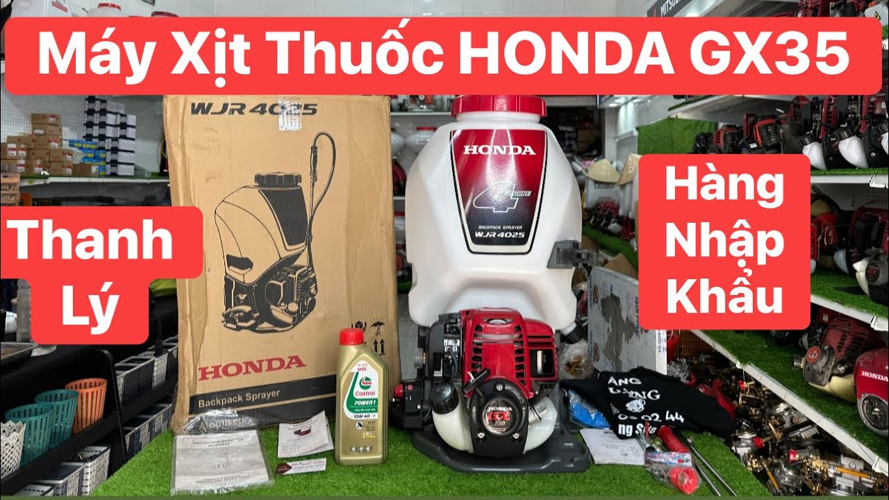 05/12 Thanh Lý Máy Xịt Thuốc HONDA GX35 Thái Lan Nhập Khẩu Giá Tốt Do Người Dân Ko Dùng 