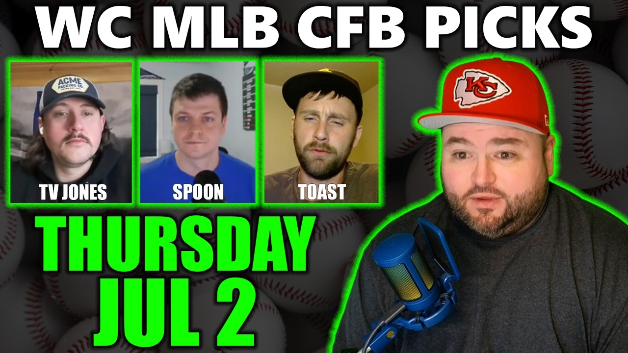 World Cup, MLB & College Football Picks with Kyle Kirms | Thursday July 2nd