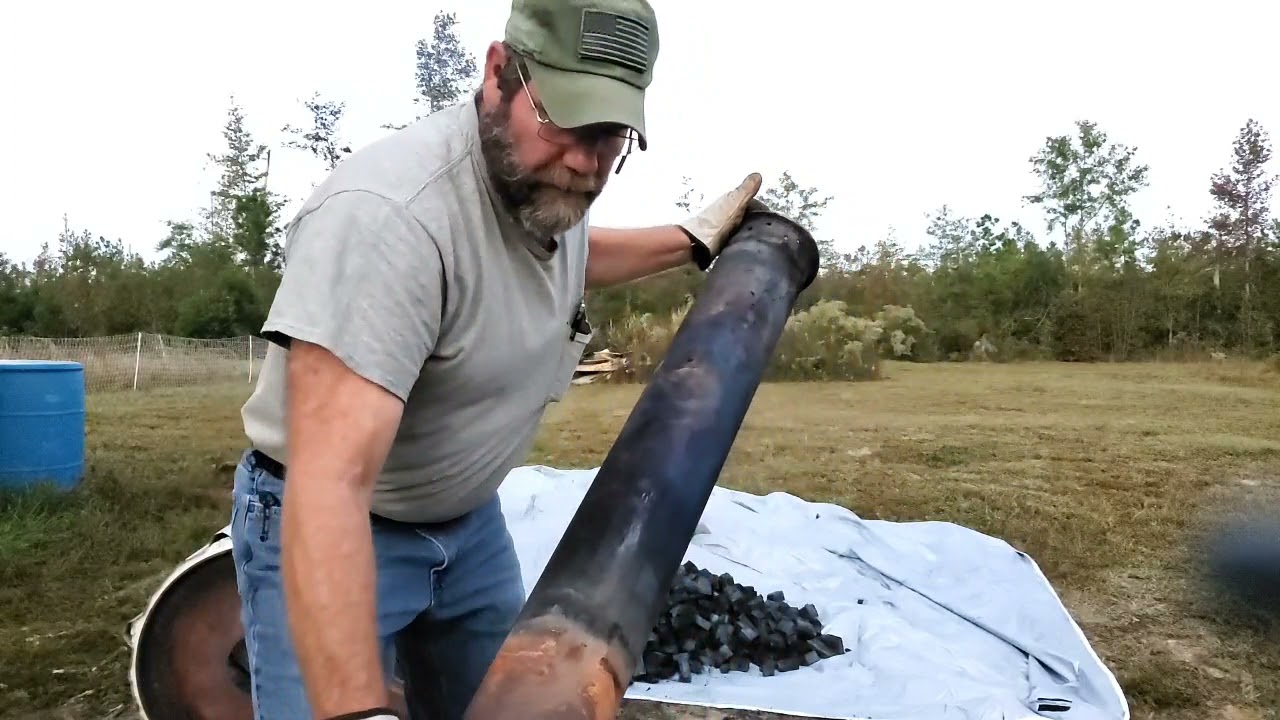 55 gallon drum charcoal retort part 2. The How and Why.