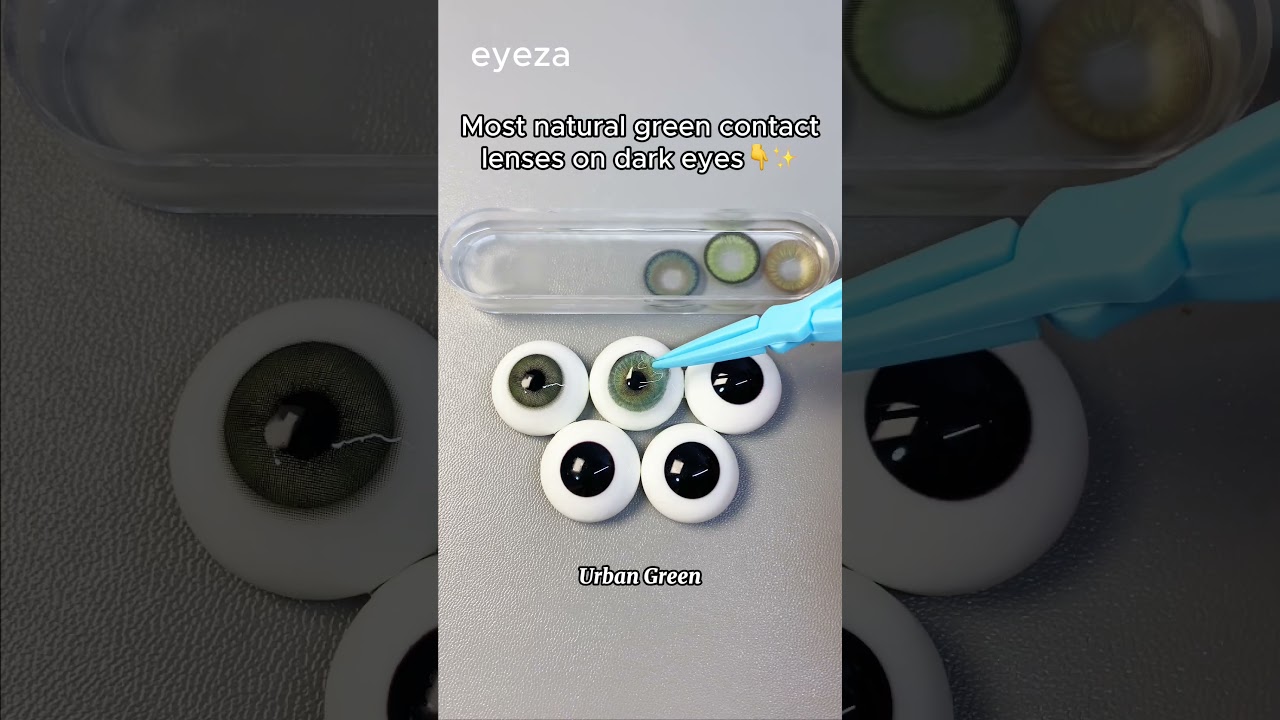 The most natural green contacts for brown eyes Perfect blend, effortlessly stunning!  #greencontacts