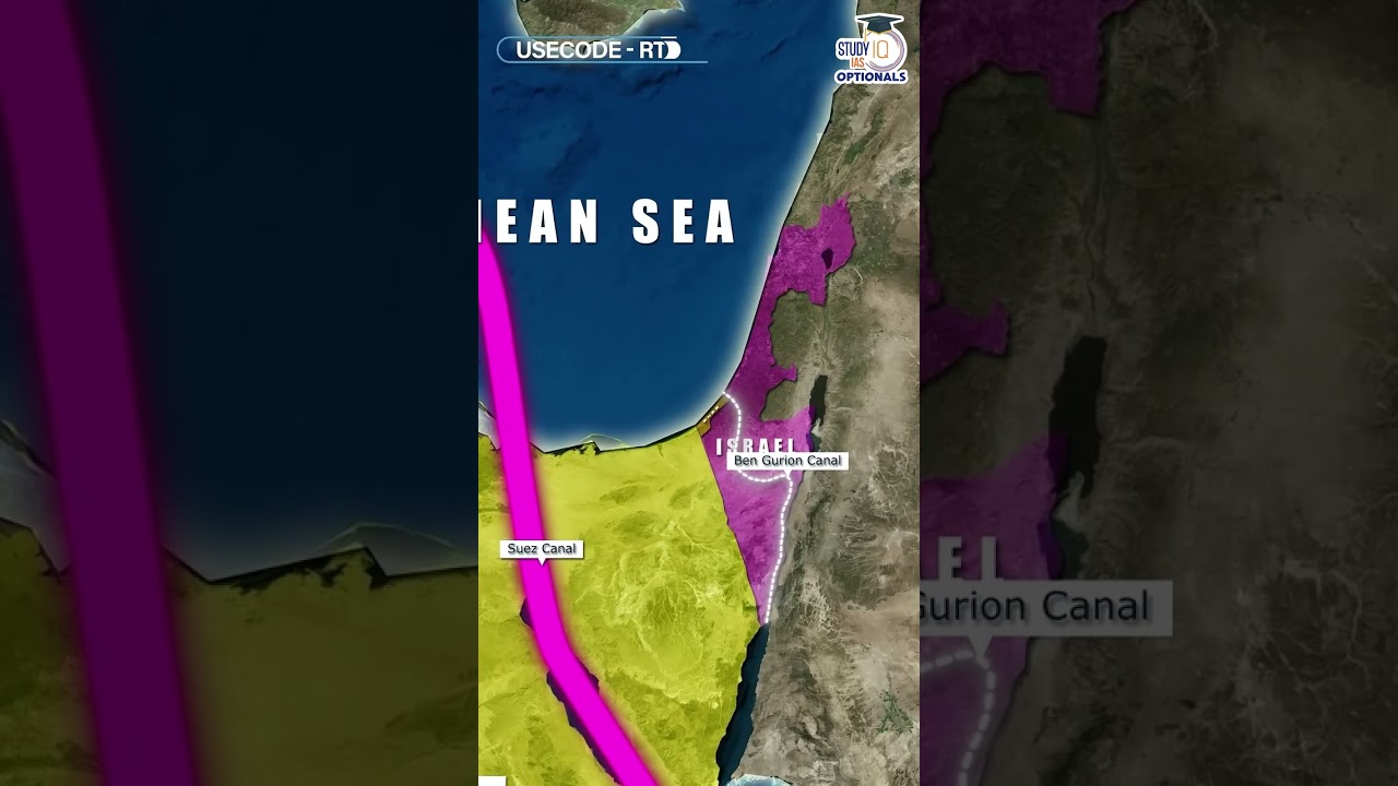 Suez Canal Alternative Ben Gurion Canal #currentaffairs #news