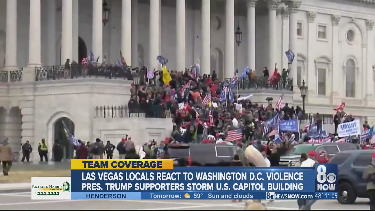 Las Vegans react to U.S. Capitol violence, protests by President Trump supporters