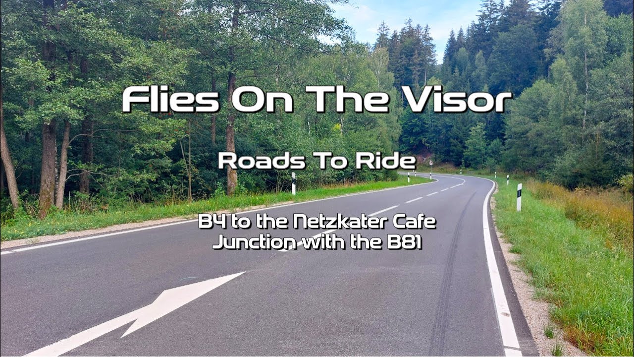 Roads To Ride - The B4 to NetzKater Cafe - Harz National Park [4K]