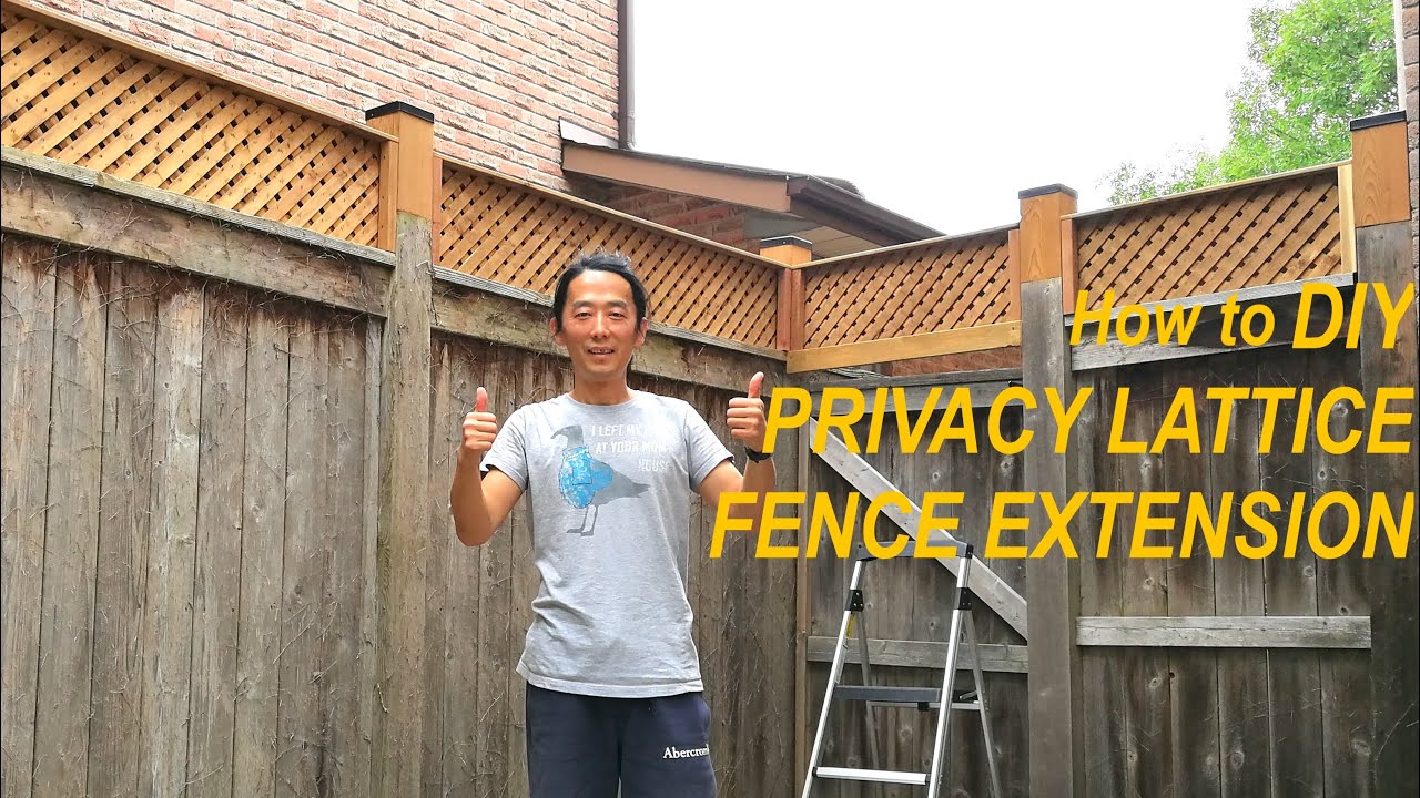 Easy fence DIY: Privacy Lattice Extension