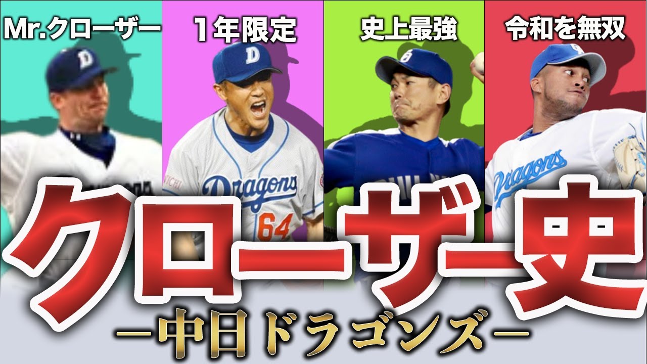 【ギャラードからライデルまで】中日ドラゴンズ　クローザーの歴史を解説！