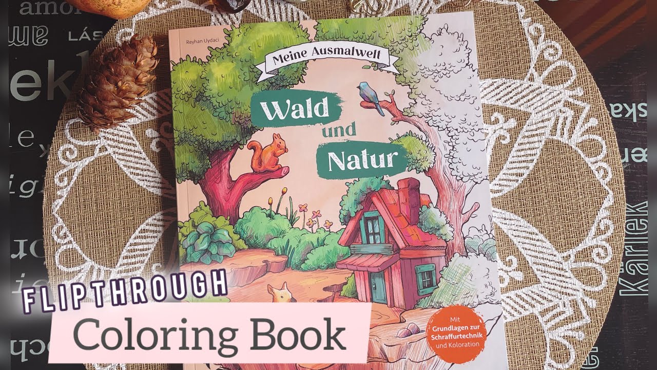 Wald und Natur Coloring Book 🐿️ (Flipthrouh) ASMR