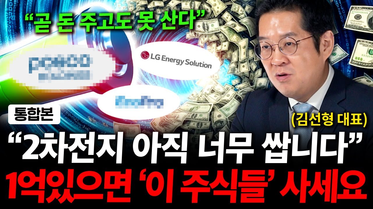 1억있으면 2차전지 '이 주식들' 사세요. 아직 너무 쌉니다! ( 김선형 대표 )