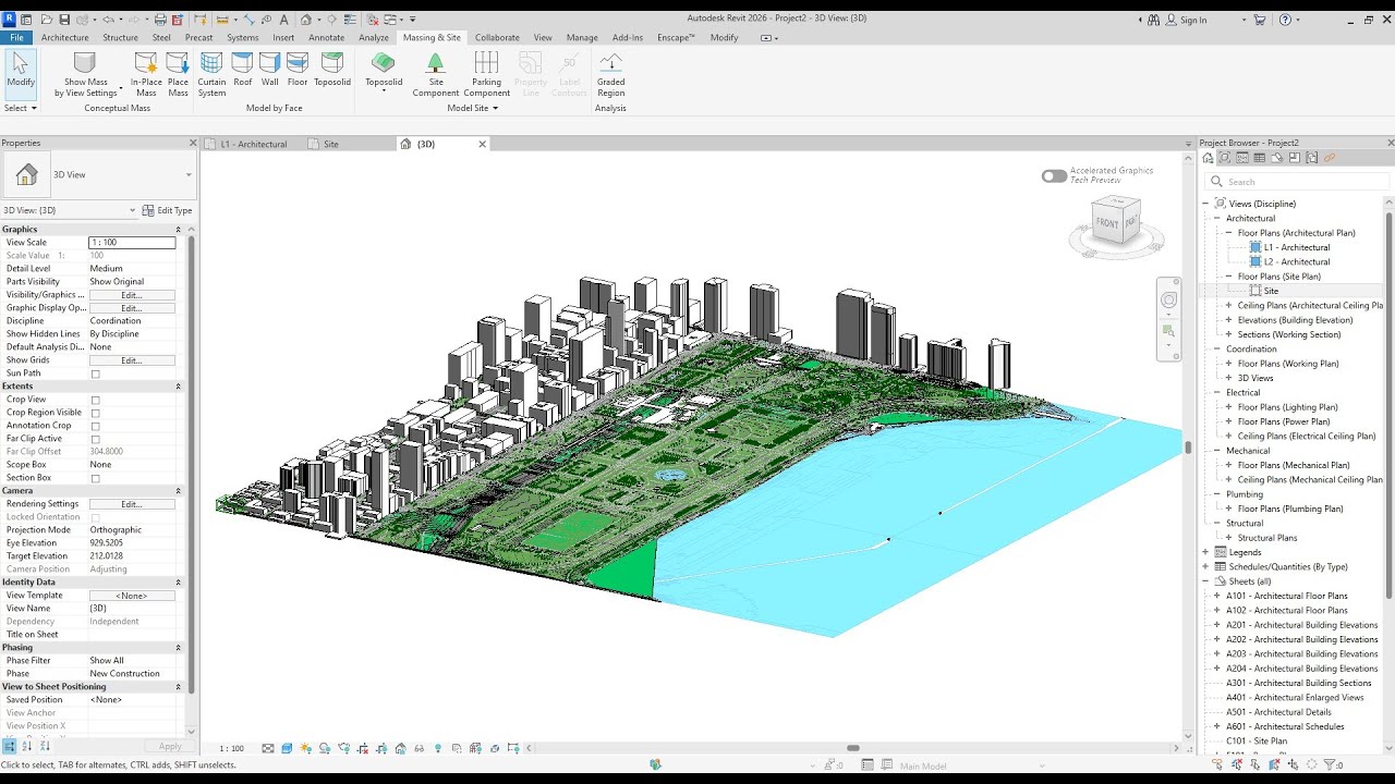 Как создать топографическую карту с помощью функции TopoExport в Revit 2026