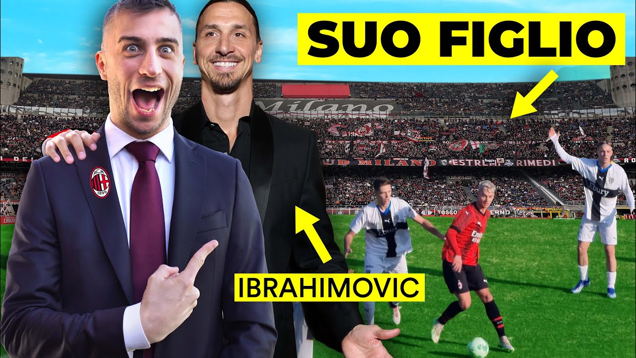 ⚽️Ho OSSERVATO il FIGLIO di IBRAHIMOVIĆ (17 anni) del MILAN 😱(è davvero così forte?) MILAN vs PARMA