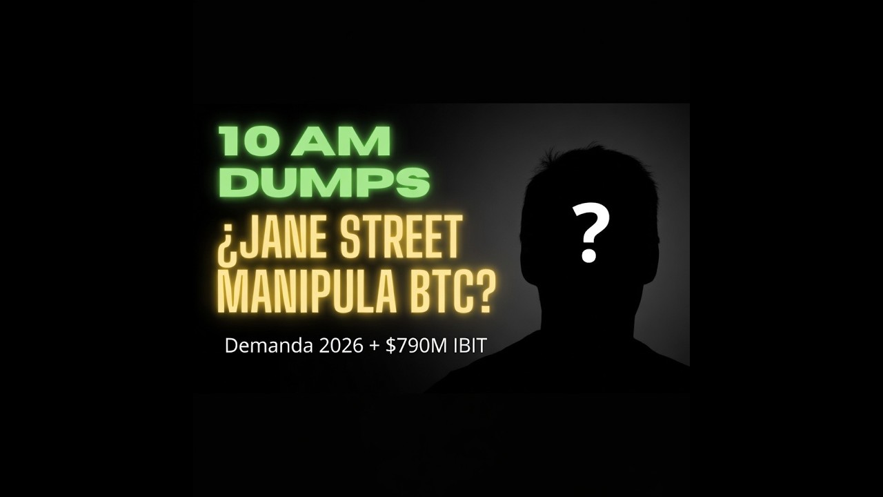 Esta siendo BITCOIN manipulado? 10 AM Dumps Demanda Jane street 