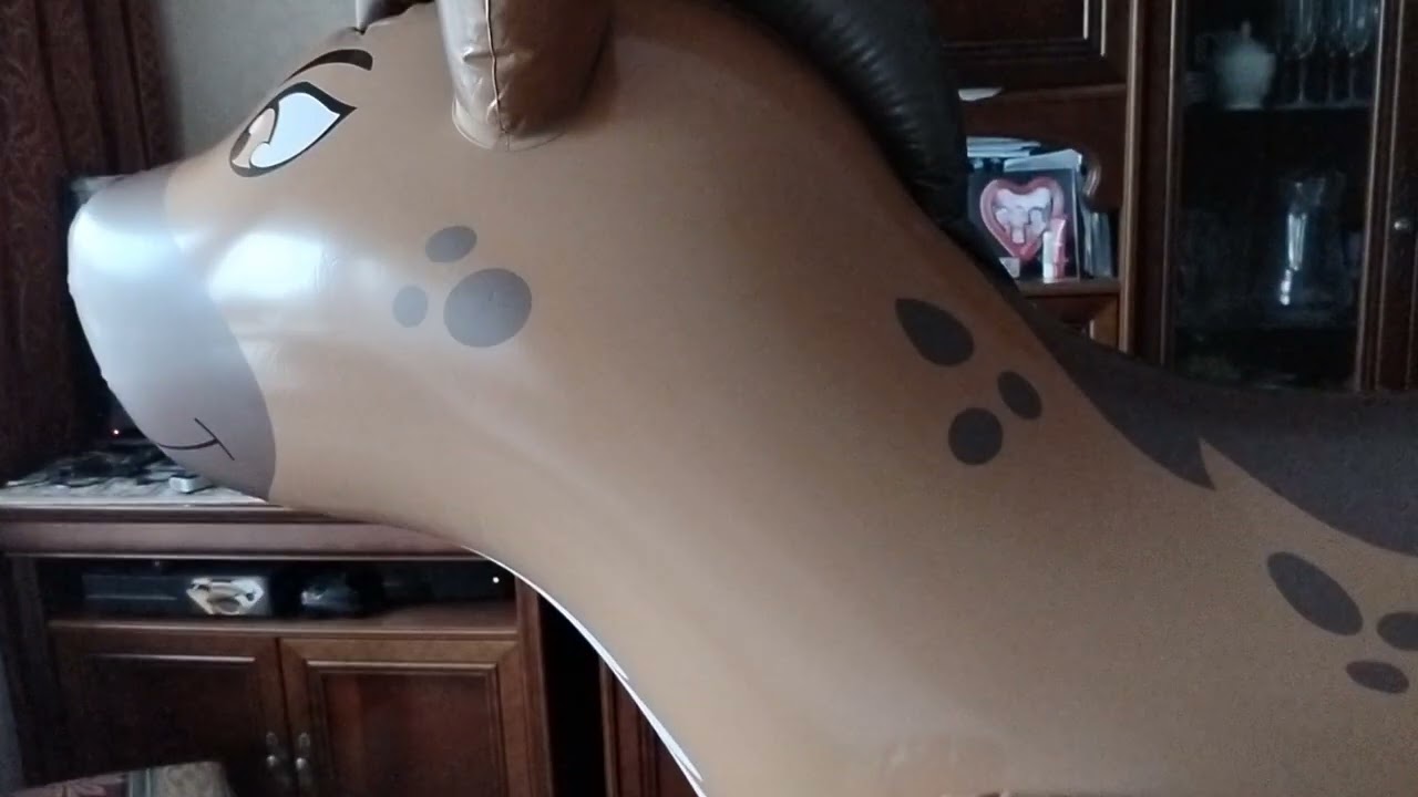 huge inflatable world hyena showcase