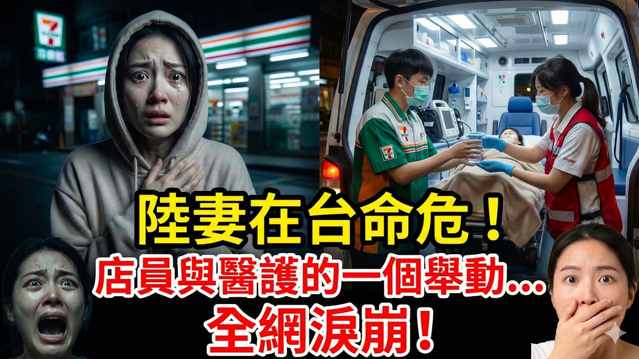 陸妻在台驚魂！手腳發麻呼吸困難，7-11 店員與醫護的一個舉動，讓她當場淚崩...這就是台灣的溫度！😭