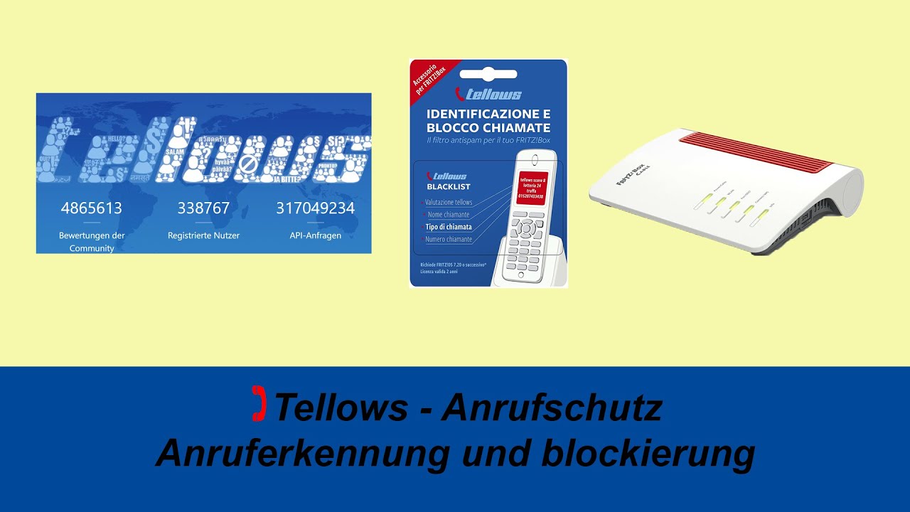 Schluss mit Spam und Werbeanrufe !! - Tellows Anrufschutz für FritzBox Review